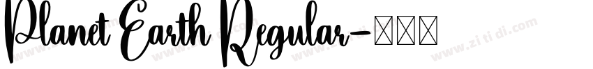 Planet Earth Regular字体转换